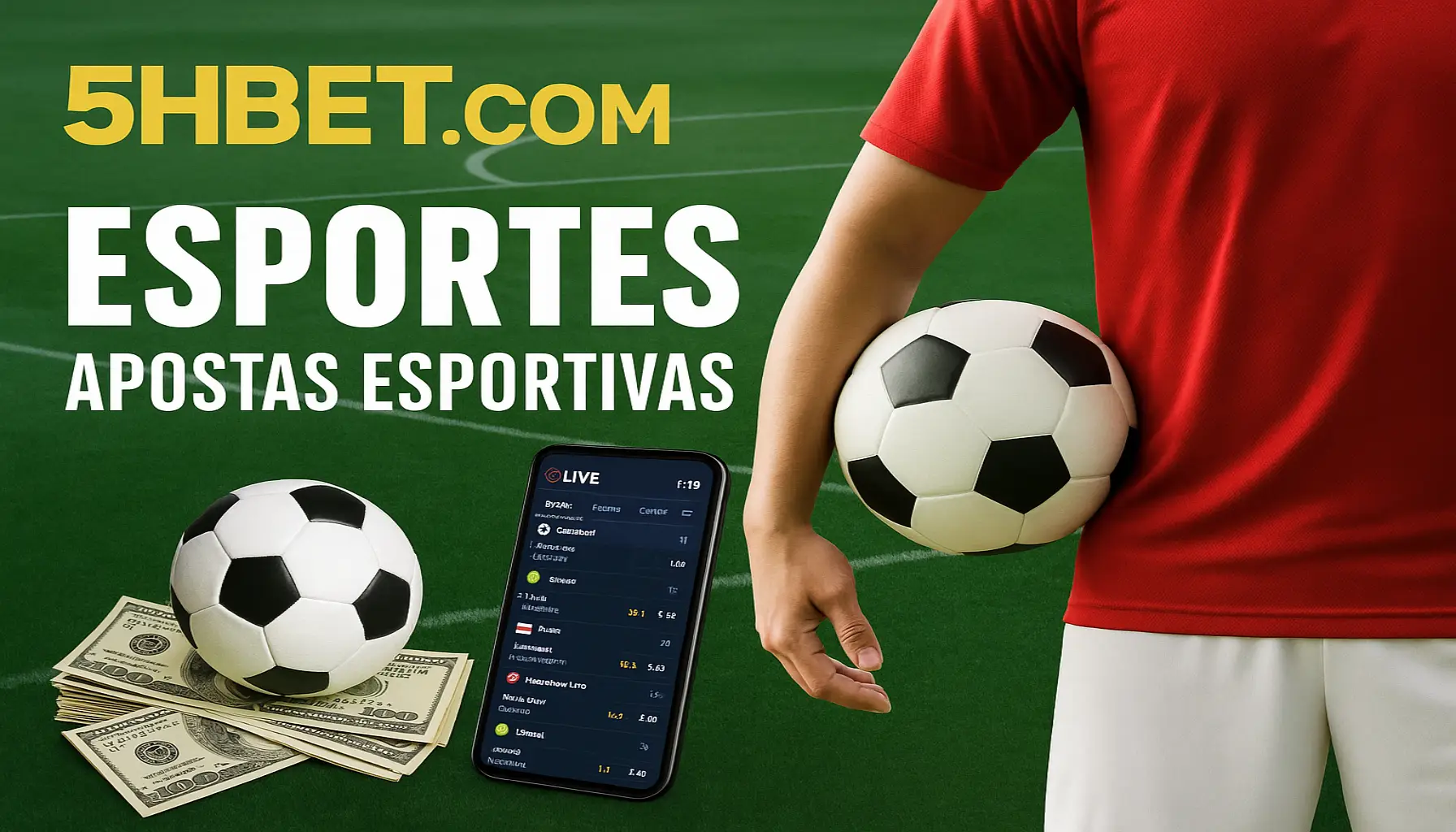 Aposte em apostas esportivas no cassino online 5HBET.COM
