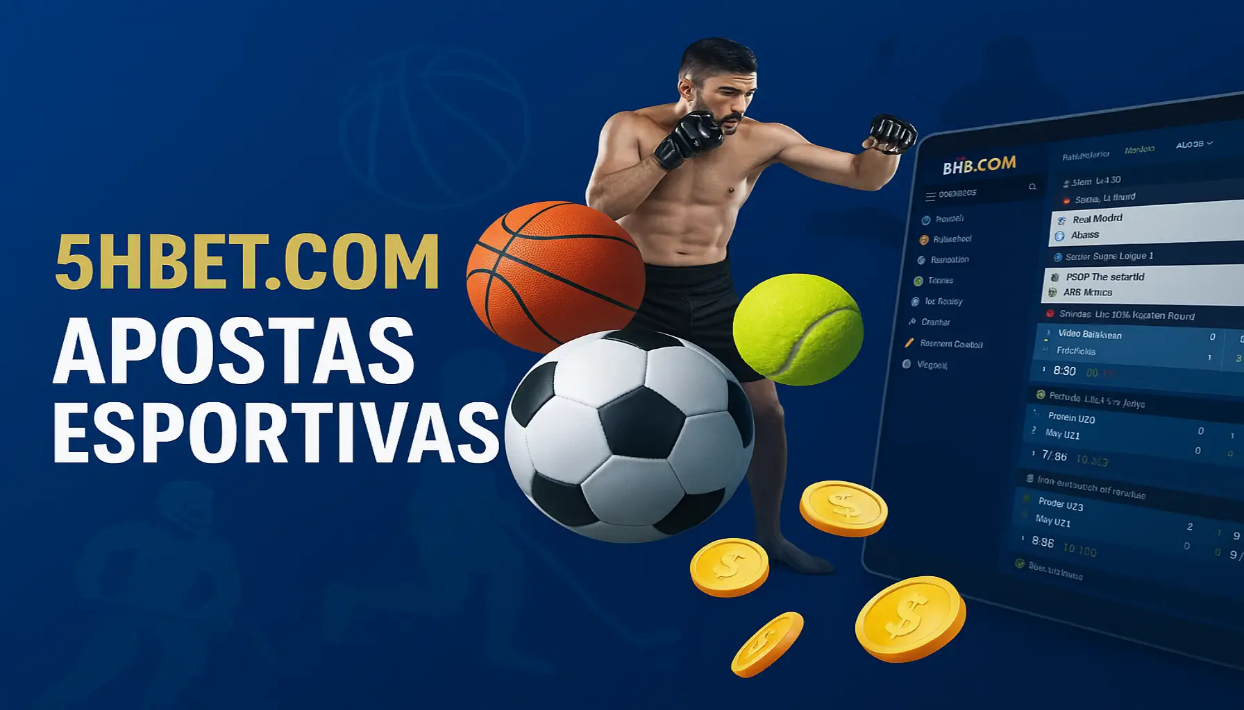 Apostas esportivas no cassino online 5HBET.COM
